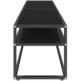 TV ormarić crni 180 x 40 x 40,5 cm od kaljenog stakla | Eponuda.ba