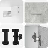  Kuhinjska jedinica Lyon 8 pcs Betonska siva Konstruirano drvo | shoptok.hr