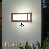 Brilagi PARKER LED spoljašnje zidno svetlo sa senzorom LED/12W/230V, braon, IP44 | Eponuda.com