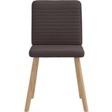  Jedilni stoli 6 kosov temno rjavo blago, (21822219) | Shoptok.si