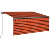  Automatska tenda roleta i senzor LED 3,5x2,5 m narančasto-smeđa | shoptok.hr