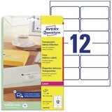 Zweckform Etikete zweckform l4772 99,1x42,3mm 1/25 transparentne etikete za pisma Cene