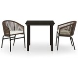  3-dijelni vrtni blagovaonski set smeđi | shoptok.hr