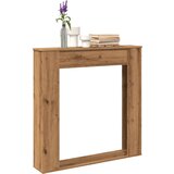 vidaXL Okvir za kamin boja hrasta 100x20x100 cm od konstruiranog drva Cijene