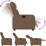  Naslonjač od tkanine smeđi | shoptok.hr