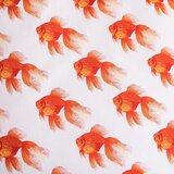 Jerry Fabrics Bela/oranžna enojna bombažna otroška posteljnina 140x200 cm Goldfish – | Shoptok.si