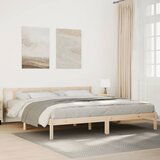 Maison Chic Daljši Posteljni okvir - Dvoposteljna postelja - Zakonska postelja brez vzmetnice 180x210 cm trdna borovina, (21694992) | Shoptok.si