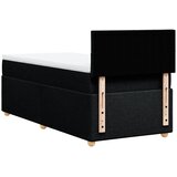  Krevet s oprugama i madracem crni 90x200 cm od tkanine | shoptok.hr