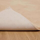  Faux Rabbit Fur Rug Bež 200 x 200 cm Poliester | shoptok.hr