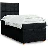 Maison Chic Box spring postelja - Vzmetna postelja z vzmetnico črna 80x200 cm blago SL11045, (21882073) | Shoptok.si