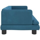 Krevet za pse plavi 80 x 45 x 30 cm baršunasti | Eponuda.ba