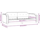  Raztegljiva postelja temno siva 80x200 cm blago, (20792288) | Shoptok.si