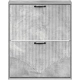 Ormar za cipele na zidu HOORN 71 x 17 x 86 cm Konstruirano drvo - Betonska siva | shoptok.hr