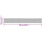  Tepih pravokutni svijetli prirodni 60 x 500 cm od bambusa | shoptok.hr