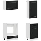  Kuhinjska jedinica PORTO 8 kom. Crna Konstruirano drvo | shoptok.hr