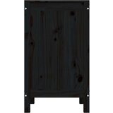  Kutija za rublje crna 44 x 44 x 76 cm od masivne borovine | shoptok.hr