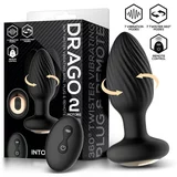 INTOYOU Drago 360 Twister Vibrating Anal Plug with 2 Motors and Remote Black