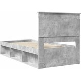  Krevetna konstrukcija Beton 90 x 200 cm Čvrsto borovo drvo | shoptok.hr