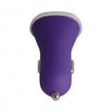 Univerzal avtopolnilec adapter 12/24V z dvojnim usb izhodom 3400 mah - vijola Cene