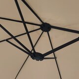  Dvostruki vrtni suncobran s LED svjetlima smeđesivi 449x265 cm | Eponuda.com