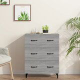 The Living Store Komoda siva sonoma 69,5x34x90 cm inženirski les - Komoda, (21837286) | Shoptok.si