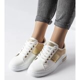 Gemre White sneakers with beige inserts Deans Cijene