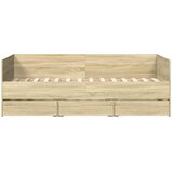  Dnevni krevet s ladicama bez madraca boja hrasta 90x190 cm | shoptok.hr