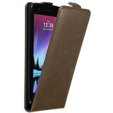 Cadorabo Ohišje, združljivo z LG K4 2017 v kava rjava - Zaščitni ovitek v obliki flipa z magnetnim zapiranjem, (20562229) | Shoptok.si