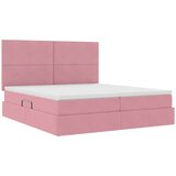  Krevet s od storage s madracem Ružičasta 180 x 200 cm Baršun | shoptok.hr