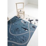 Nattiot Modro-kremno bela otroška igralna preproga 123x180 cm Little Deep Blue – | Shoptok.si