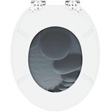  Toaletni pokrov s tiho zaporo 2 pcs Siva 44 x 38 cm MDF plošča, (5000207976) | Shoptok.si
