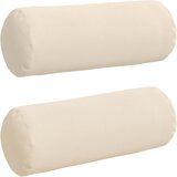  Valjkasti jastučići 2 pcs Bež Ø 25 x 70 cm Mikrofiber tkanina | shoptok.hr