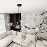  Visilica na sajli ROSSI 8xE14/10W/230V crna/prozirna | Eponuda.com