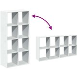vidaXL Sobna pregrada / regal za knjige bijeli 69,5x29x137,5 cm drveni | shoptok.hr