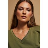 Marisse Olive V-Neck Sweatshirt Cijene