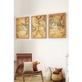 Wallity Set uramljenih MDF slika Myk3010-2, 3 Dela | ePonuda.com