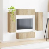  Set omare za televizijo na steni 4 pcs Sonoma hrast, (5000132527) | Shoptok.si