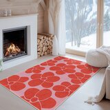 Mila Home Rdeč/rožnat pralen tekač 80x200 cm Poppy Fields – | Shoptok.si