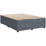 vidaXL Krevet s oprugama i madracem tamnosivi 140x190 cm baršunasti | shoptok.hr