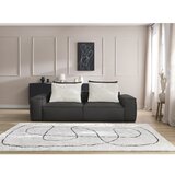 Bobochic Paris Črna sedežna garnitura iz umetnega usnja 260 cm Boheme – | Shoptok.si