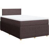 vidaXL Krevet box spring s madracem tamnosmeđi 120 x 190 cm od tkanine | shoptok.hr