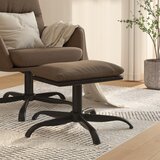 The Living Store Stolček za noge rjav 60x60x36 cm blago in umetno usnje - Stolček Za Noge, (21482241) | Shoptok.si