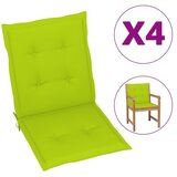  Blazine za vrtne stole 4 kosi svetlo zelene 100x50x3 cm Cene