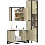 vidaXL 3-dijelni set kupaonskog namještaja boja hrasta sonome drveni | shoptok.hr