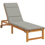  Jastučić za ležaljku GEMERT 100% poliester Siva 200 x 50 x 3 cm | shoptok.hr