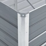  Povišena vrtna gredica od pocinčanog čelika 600x80x45 cm siva | Eponuda.com