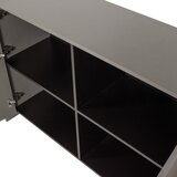 WOOOD Siva komoda v jesenovem dekorju 200x85x44 cm Brock – | Shoptok.si