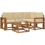  Set vanjskih sofa 5 kom. Prirodna i bež | shoptok.hr