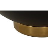 Mauro Ferretti Rjava kovinska okrogla klubska mizica ø 73 cm Glam – | Shoptok.si