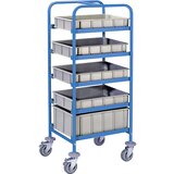 eurokraft pro voziček za komisioniranje, dxšxv 700 x 535 x 1573 mm, nosilnost 150 kg | Shoptok.si